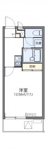 レオパレスグランディ朝日の間取り画像