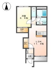 トゥインクル EVATA A棟の間取り画像