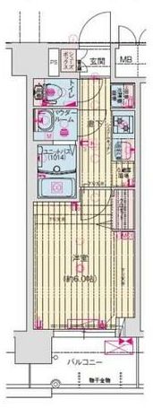 プレサンス大正フレンジの間取り画像