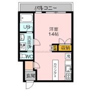シティハウス内田の間取り画像