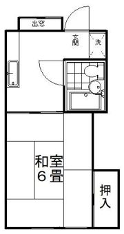 コーポタカの間取り画像