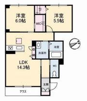 アトリエール A棟の間取り画像