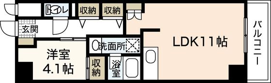 ラ・テール袋町公園の間取り画像
