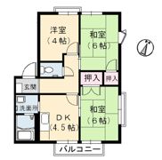 フレグランス阿賀南D棟の間取り画像
