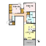 ビルゴ中吉野の間取り画像