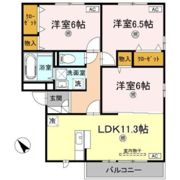 リビングタウン両三柳A棟の間取り画像