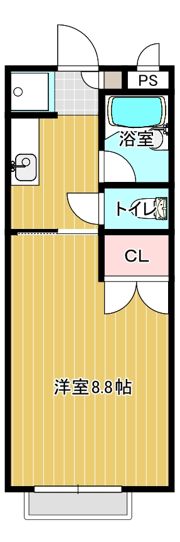 アーシャーハウスB棟の間取り画像
