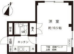 プレステージ東山町201号室の間取り画像