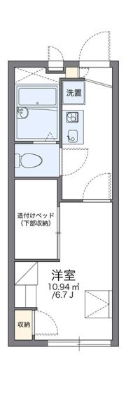 レオパレスラビス山王谷Ⅱの間取り画像