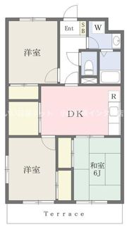 マンションμの間取り画像