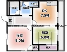 大西マンションの間取り画像