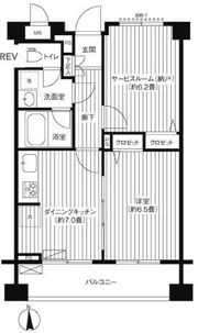 プリムヴェール西尾久メゾンAの間取り画像