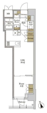 RJRプレシア大森北の間取り画像