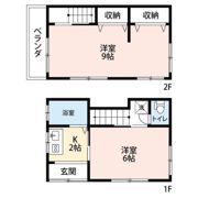 ふじみ野市北野1丁目貸戸建の間取り画像