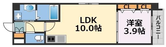 オルフェア上本町Ⅶ番館の間取り画像
