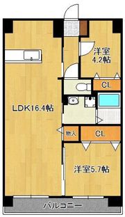 MDIプロスディブロ黒崎駅前の間取り画像