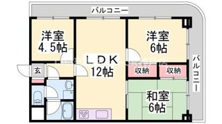 パレルミエール岡本の間取り画像