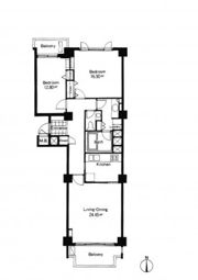 広尾ガーデンヒルズ M棟の間取り画像