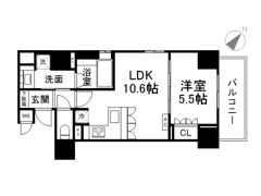 リーガル神戸三宮Ⅱの間取り画像