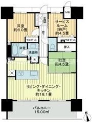 アルファパークナード高松ザ・タワーの間取り画像