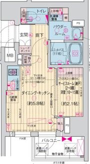 ソルテラス阿波座ウィズの間取り画像