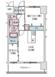 スプランディッドライズ新大阪ノースの間取り画像