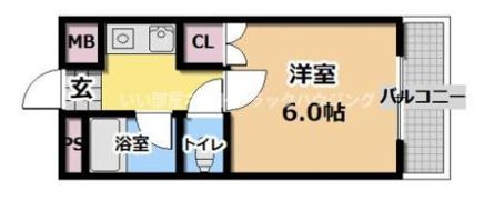 サンティール太子橋駅前の間取り画像