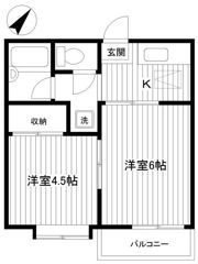 サンハイム新桜ヶ丘の間取り画像