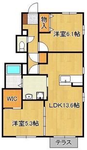 シャンティ A棟の間取り画像