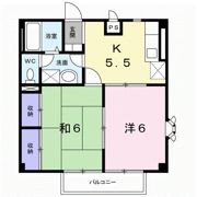 ハイツ東沖 Nの間取り画像