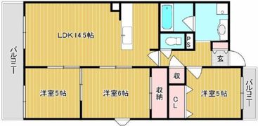 ソレアード御南の間取り画像