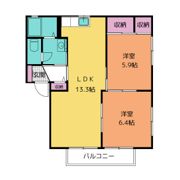 サンモール牧野 Bの間取り画像