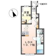 仮）牛久市田宮町新築アパートの間取り画像