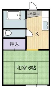 コーポさかえの間取り画像