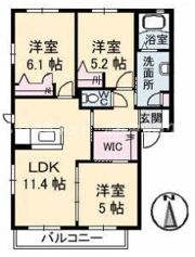 ロイヤル フェルティ F棟の間取り画像