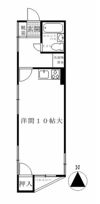 ミダ六マンションの間取り画像