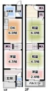 守口市大日町3丁目借家の間取り画像
