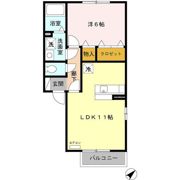 ガーデンリーブス Aの間取り画像