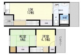 萱島東1丁目貸家の間取り画像