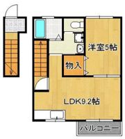 トレゾア中曽根東B棟の間取り画像