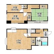 蒲ヶ山戸建 西棟の間取り画像