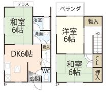 タウンK 2の間取り画像