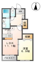 サンセットヒル東郷C棟の間取り画像