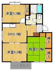 セブンオーシャンの間取り画像