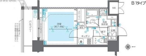 ZOOM江坂公園の間取り画像