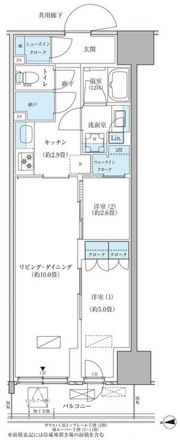 パークアクシス品川天王洲アイルの間取り画像