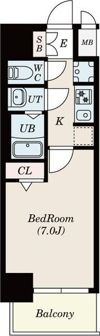リシュドール川名駅の間取り画像