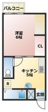 原田ハイツの間取り画像