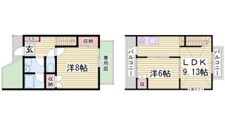 プラシド青谷の間取り画像