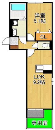Polonia Wakamatsu B棟の間取り画像
